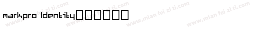 markpro ldentity字体转换